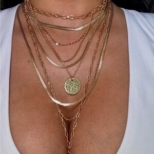 Gold stainless steel necklace